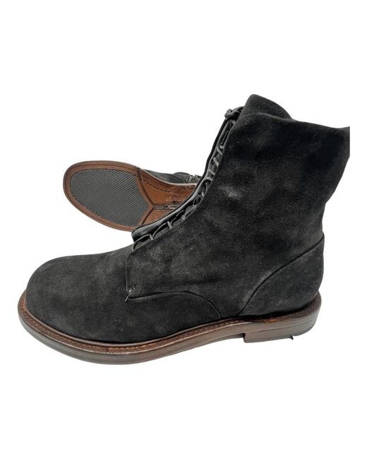 LEMARGO Black Lace-Up Boots for men