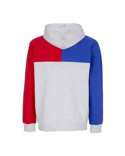 Mitchell & Ness Hoodies & Sweatvesten ,Veelkleurig ,Katoen Nba Tie Breaker Hoodie Grijs in het Multicolor voor heren