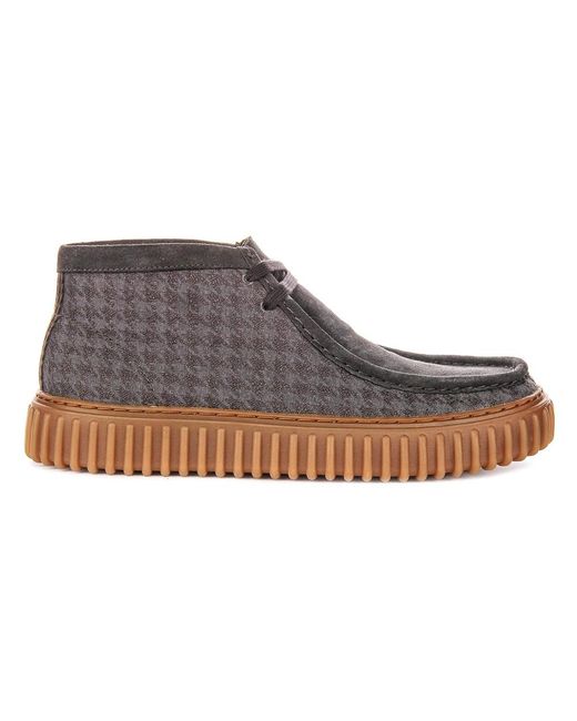 Clarks Gray Lace-Up Boots for men