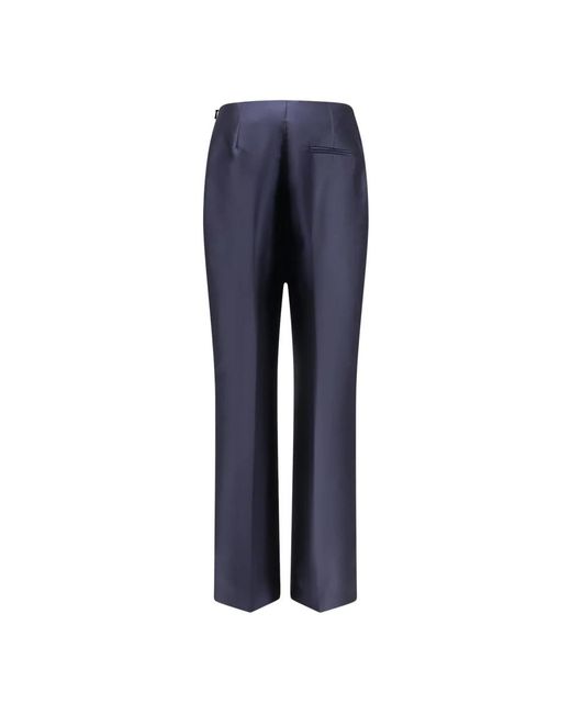 Alberta Ferretti Blue Straight Trousers
