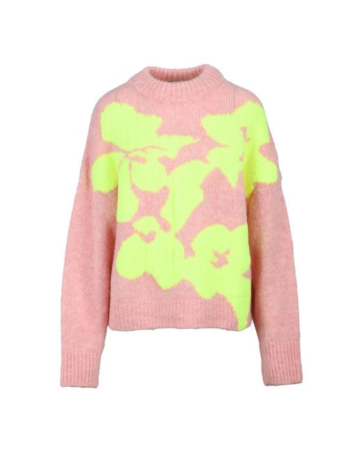 Essentiel Antwerp Green Mohair Wollmischung Strickpullover