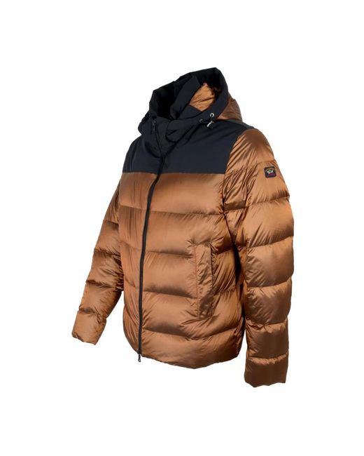 Down Jackets di Paul & Shark in Brown da Uomo