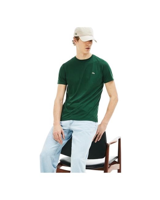 Lacoste 132 grünes t-shirt in Green für Herren