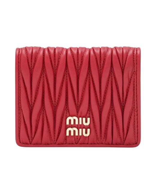 Miu Miu Red Wallets & Cardholders