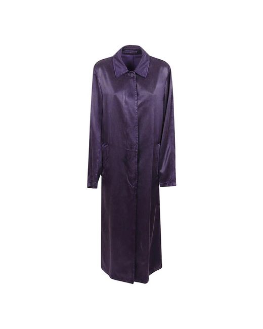 Dries Van Noten Purple Single-Breasted Coats