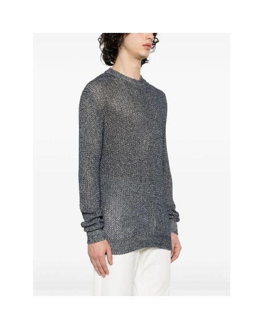 Knitwear > round-neck knitwear Roberto Collina pour homme en coloris Gray