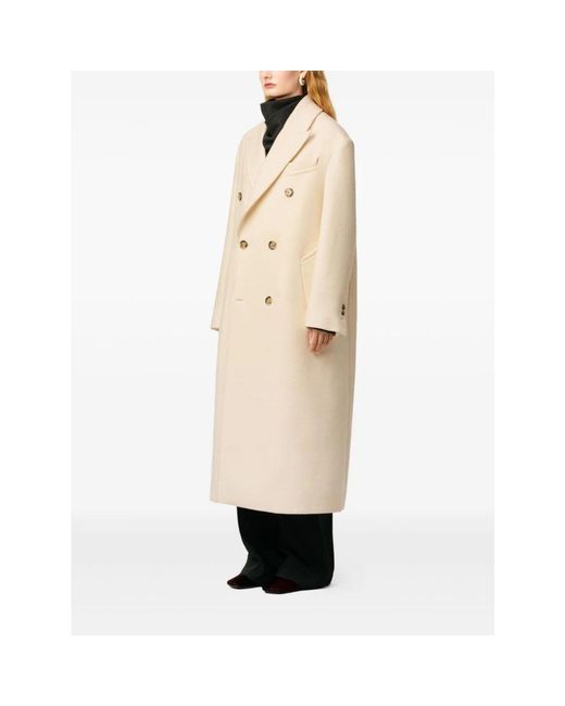AMI Natural Double-Breasted Coats