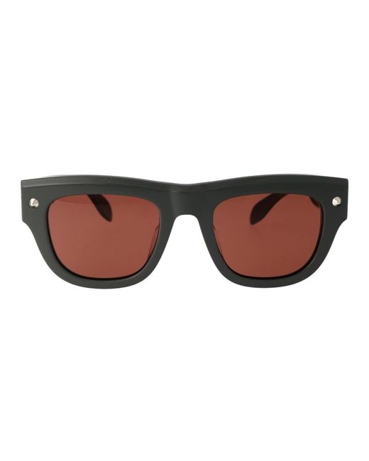 Alexander McQueen Brown Sunglasses for men