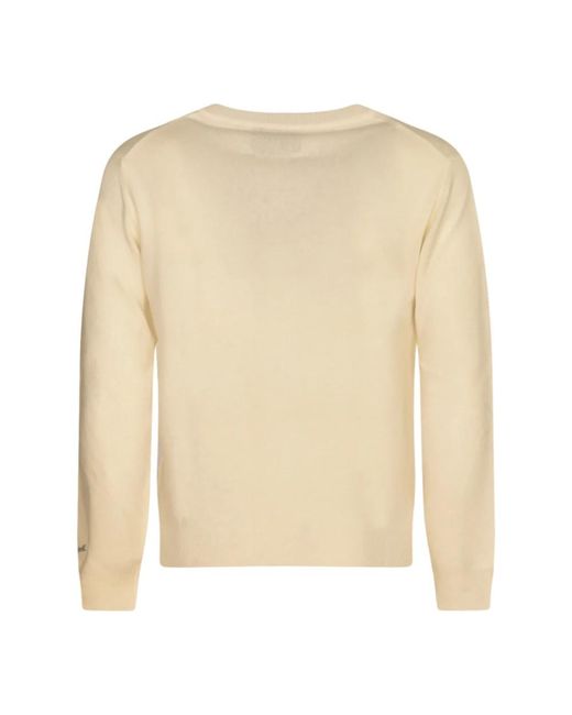 Woolrich Natural Round-Neck Knitwear for men