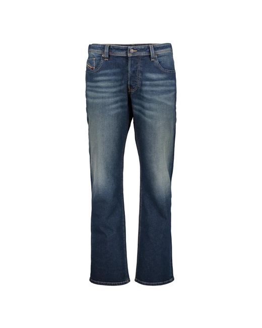 DIESEL Blue Straight Jeans for men