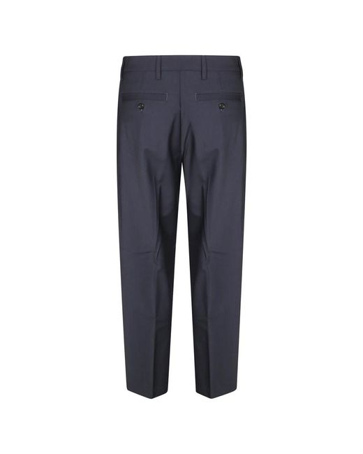 Department 5 Blue Straight Trousers for men