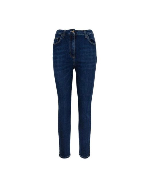 Elisabetta Franchi Blue Skinny Fit Jeans