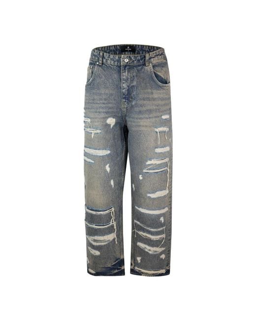 Jeans > straight jeans Represent pour homme en coloris Gray
