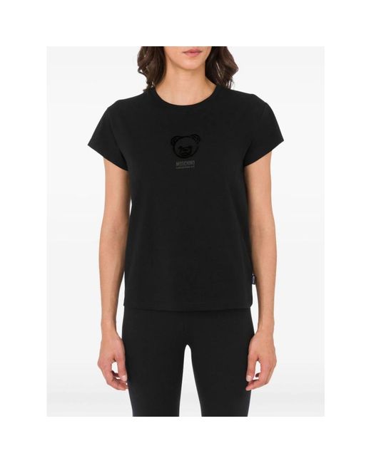 Moschino Zwarte T-Shirts En Polos in het Black
