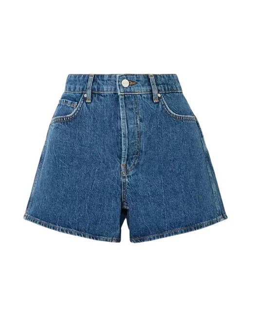 Anine Bing Blue Kat shorts