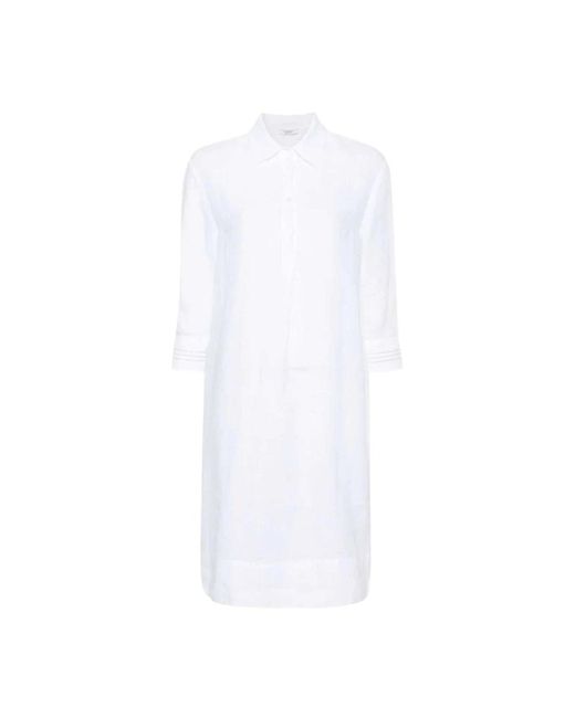 Peserico White Shirt Dresses