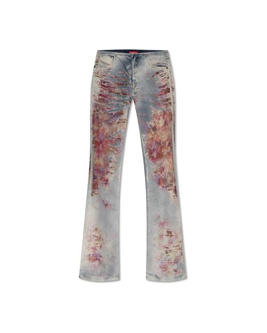 DIESEL Gray Boot-Cut Jeans