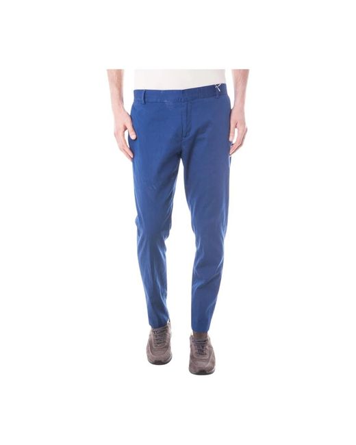 Daniele Alessandrini Blue Slim-Fit Trousers for men