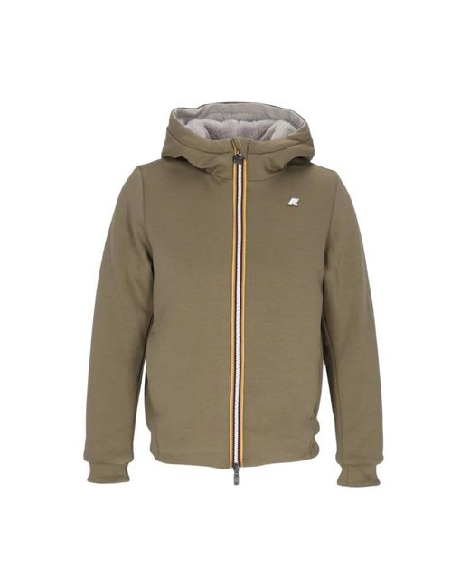 K-Way Green Faux Fur & Shearling Jackets