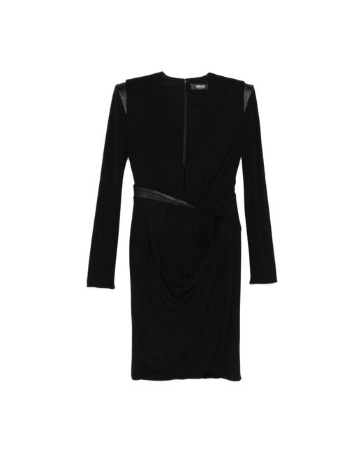 Versace Kleedjes ,Zwart ,Zwarte Elegante Jurken in het Black