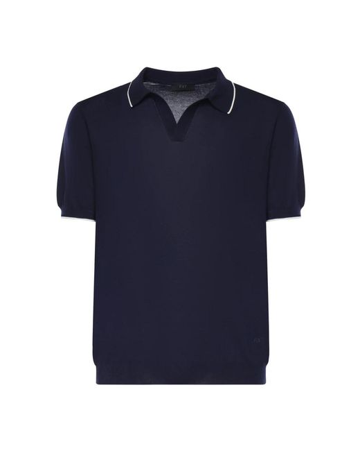 Fay Blue Polo Shirts for men