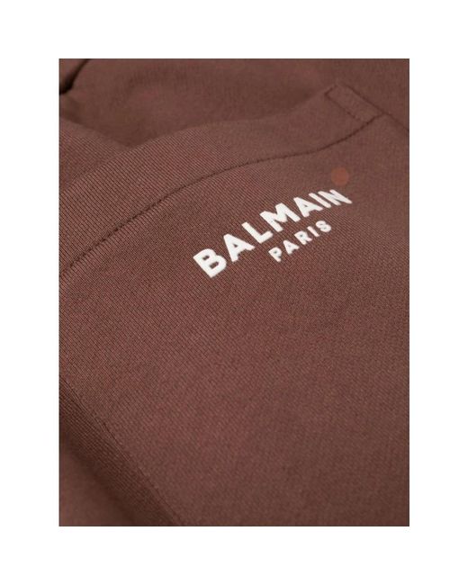 Balmain Brown Sweatpants for men