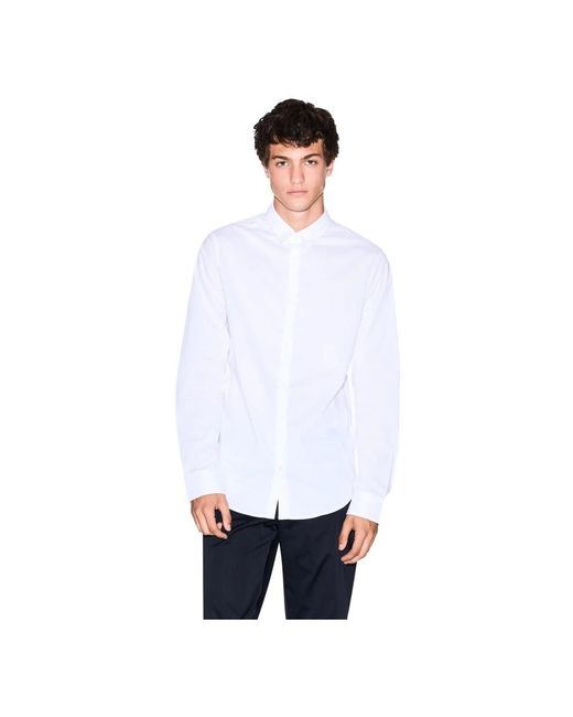 ARMANI EXCHANGE White Formal Shirts for men