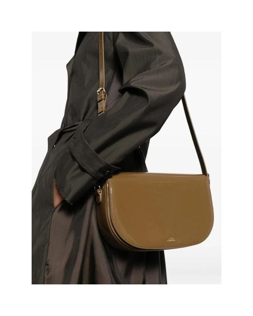 A.P.C. White Shoulder Bags