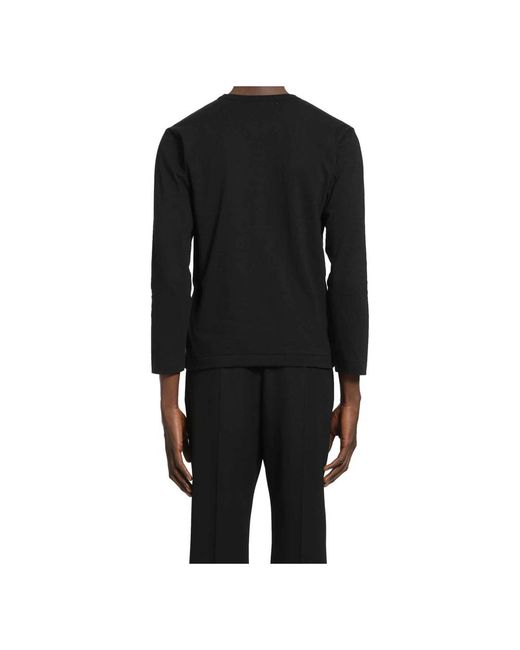 COMME DES GARÇONS PLAY Black Long Sleeve Tops for men