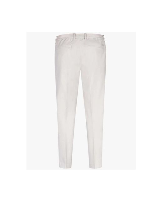 Cavallaro Napoli White Slim-Fit Trousers for men