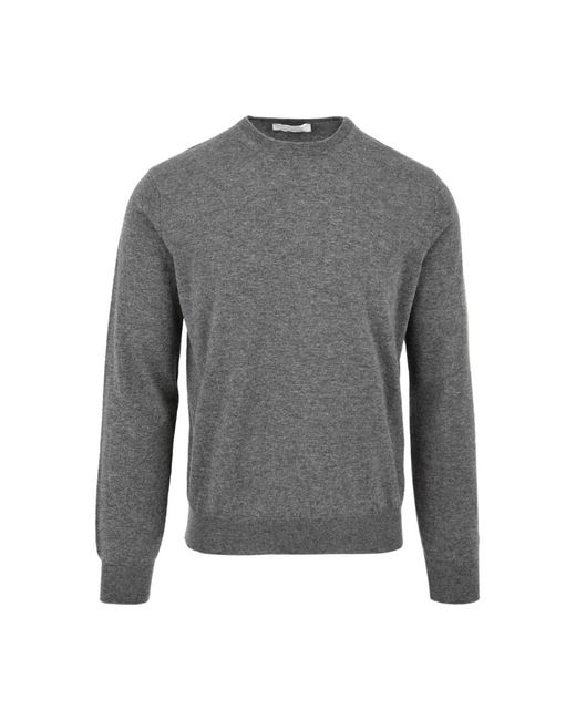FILIPPO DE LAURENTIIS Gray Round-Neck Knitwear for men