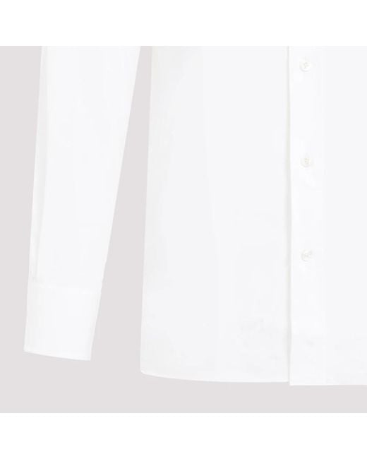 Tom Ford Lyocell hemd in elfenbein in White für Herren