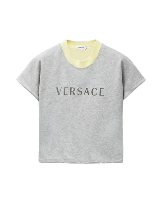 T-Shirts Versace de color Gray