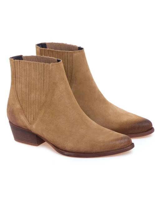 Felmini Brown Texan Ankle Boot
