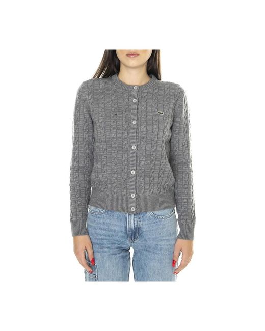 Cardigans Lacoste de color Gray