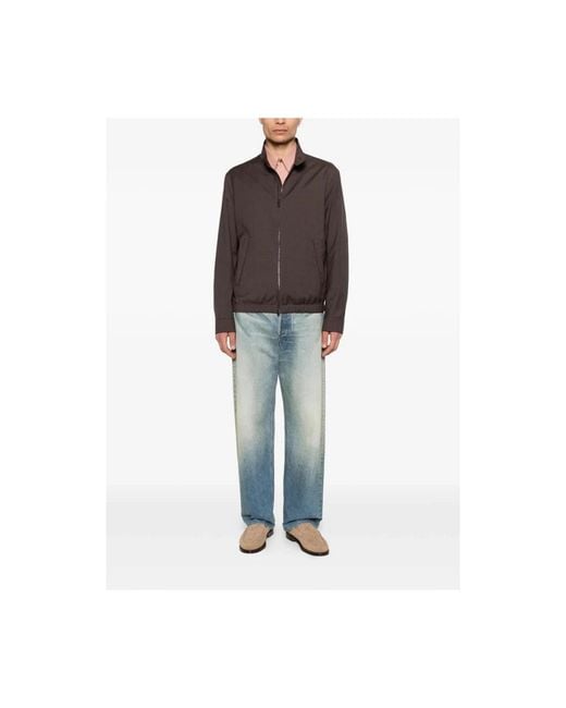 Canali Brown Bomber Jackets for men