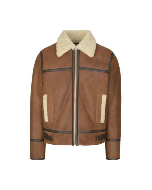 Paul Smith Brown Leather Jackets for men