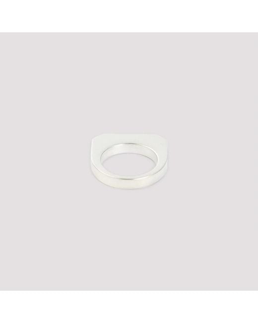 Rick Owens White Hollywood Ring