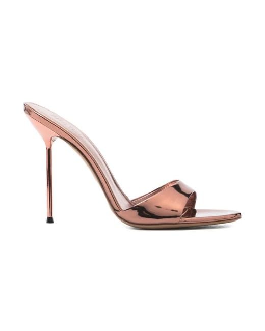 Paris Texas Pink Heeled Mules