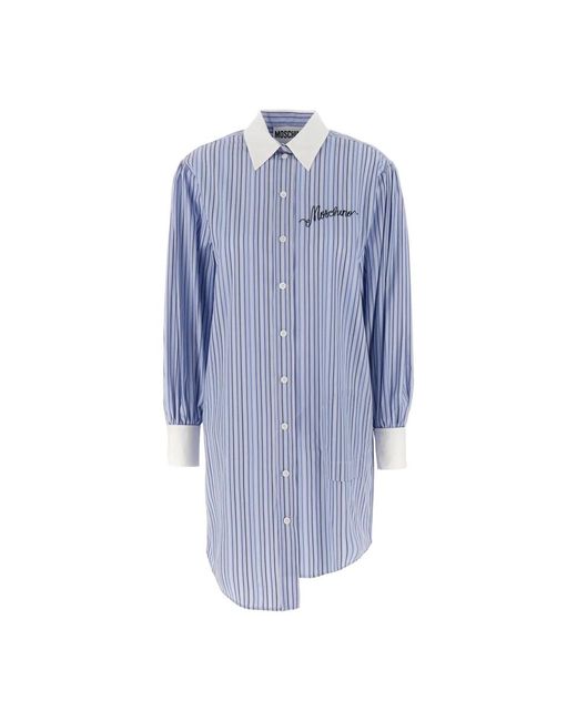 Moschino Blue Shirt Dresses