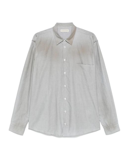 Paura Overhemden ,Groen ,Katoen Erzin Oversized Shirt in het Gray voor heren