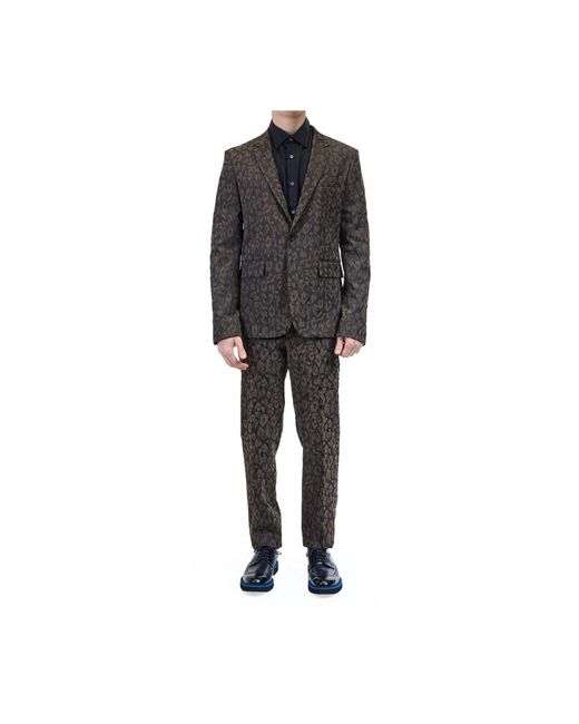 Just Cavalli Kostuums ,Veelkleurig ,Polyester Completo Animalier in het Black voor heren