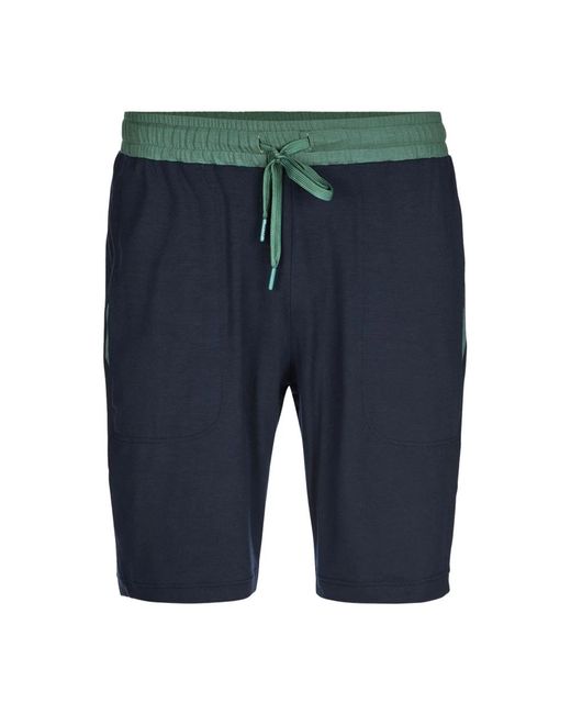 Calida Korte Broeken ,Zwart ,Casual Shorts in het Blue voor heren