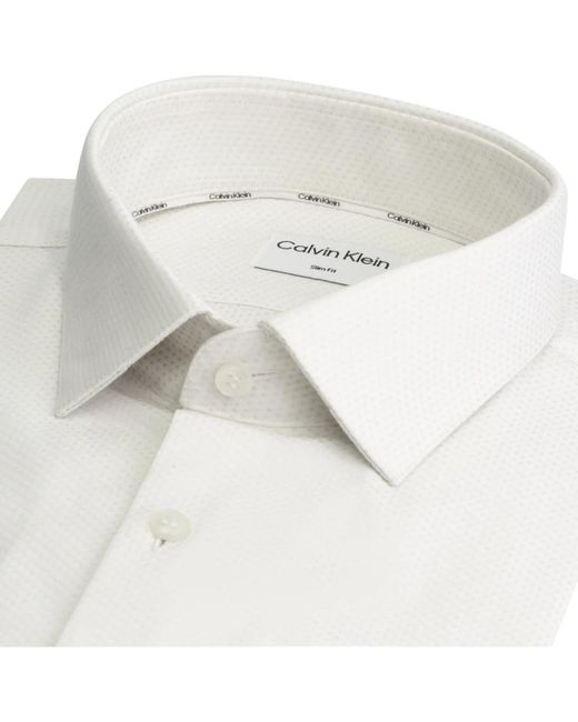 Calvin Klein Overhemden Wit in het White voor heren
