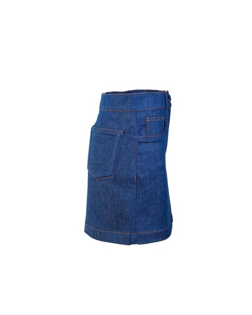 Fendi Blue Denim Skirts