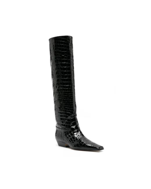 Khaite Black High Boots