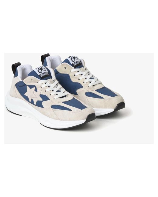 2 Star Blue Sneakers for men