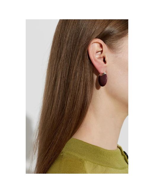 Earrings LIE STUDIO de color Brown