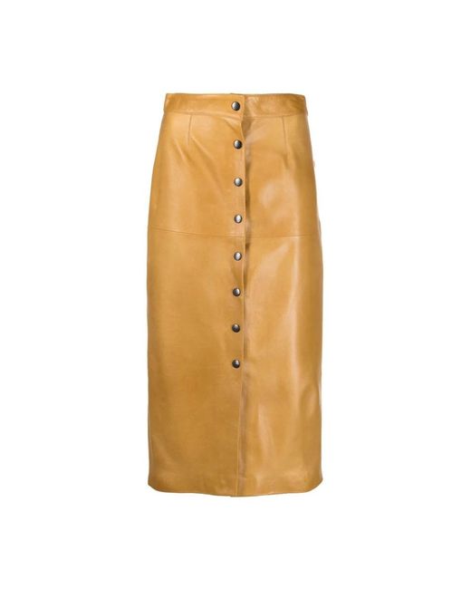Isabel Marant Brown Leather Skirts