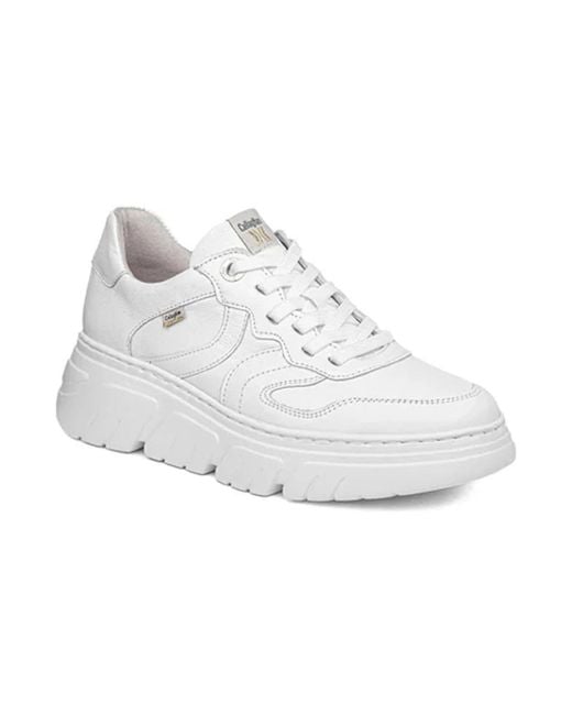 Callaghan White Leder Sneakers
